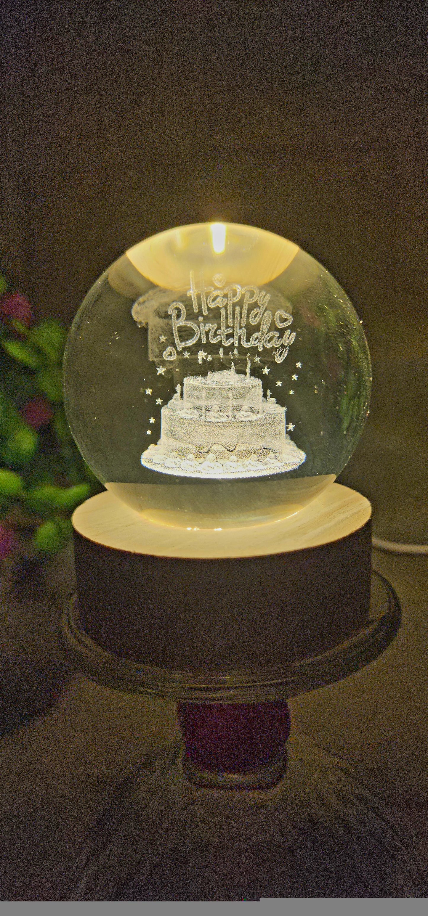 3D Crystal Ball™ Lamp 🌖