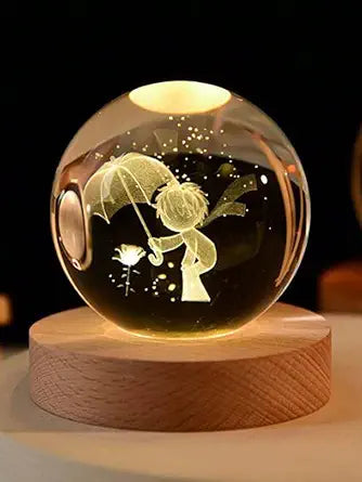 3D Crystal Ball™ Lamp 🌖