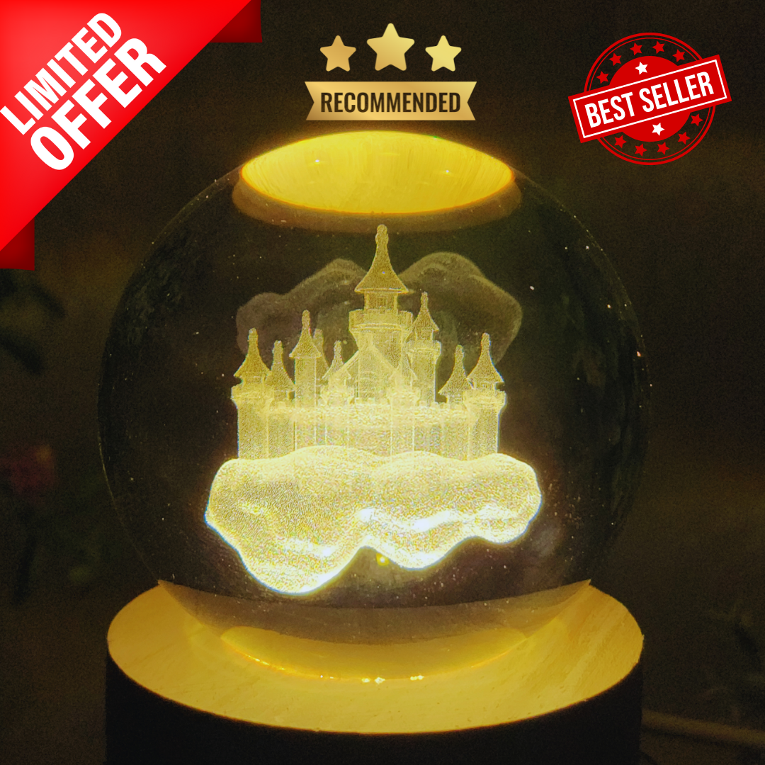 3D Crystal Ball™ Lamp 🌖