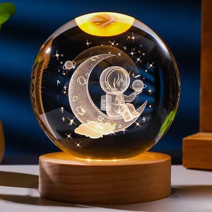 3D Crystal Ball™ Lamp 🌖