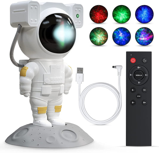 Ingadgets ™ Astronaut Galaxy Projector with Remote Control - 360° Adjustable Timer Kids Astronaut Nebula Night Light, for Gifts,Baby Adults Bedroom, Gaming Room, Home and Party (Corded Electric)❤️